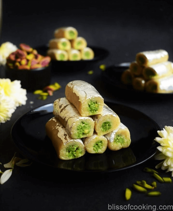 Pista roll Barfi – Chaudhary Sweets & Bakers Pista roll Barfi - Chaudhary Sweets & Bakers